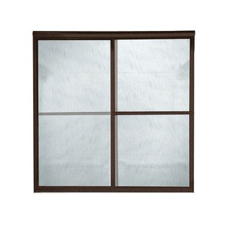 American Standard AM00770.422 Prestige Framed Rain Glass By-Pass Shower Doors - Oil Rubbed Bronze